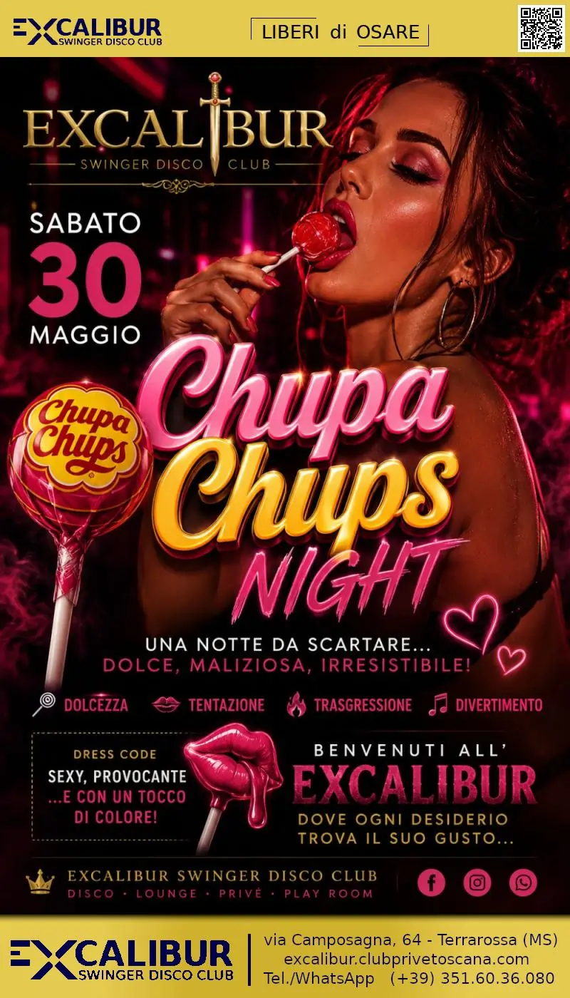 Swinger club prive événement Chupa Chups Night